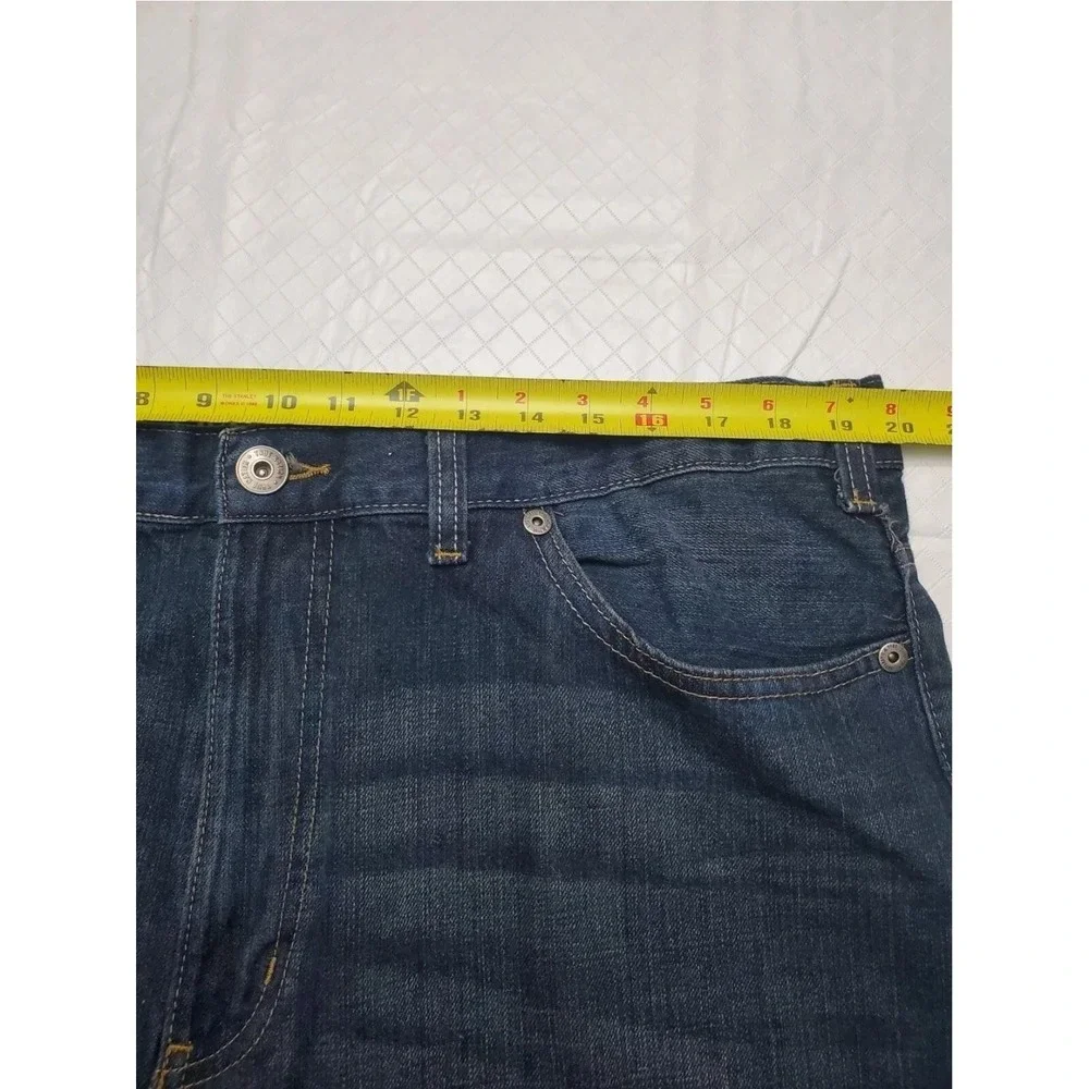True Nation Jeans Mens 42x32 Blue Relaxed Fit Straight Leg Denim Big & Tall